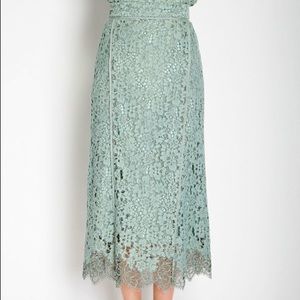 FRAY I.D. Japanese Fine Lace Skirt Mint